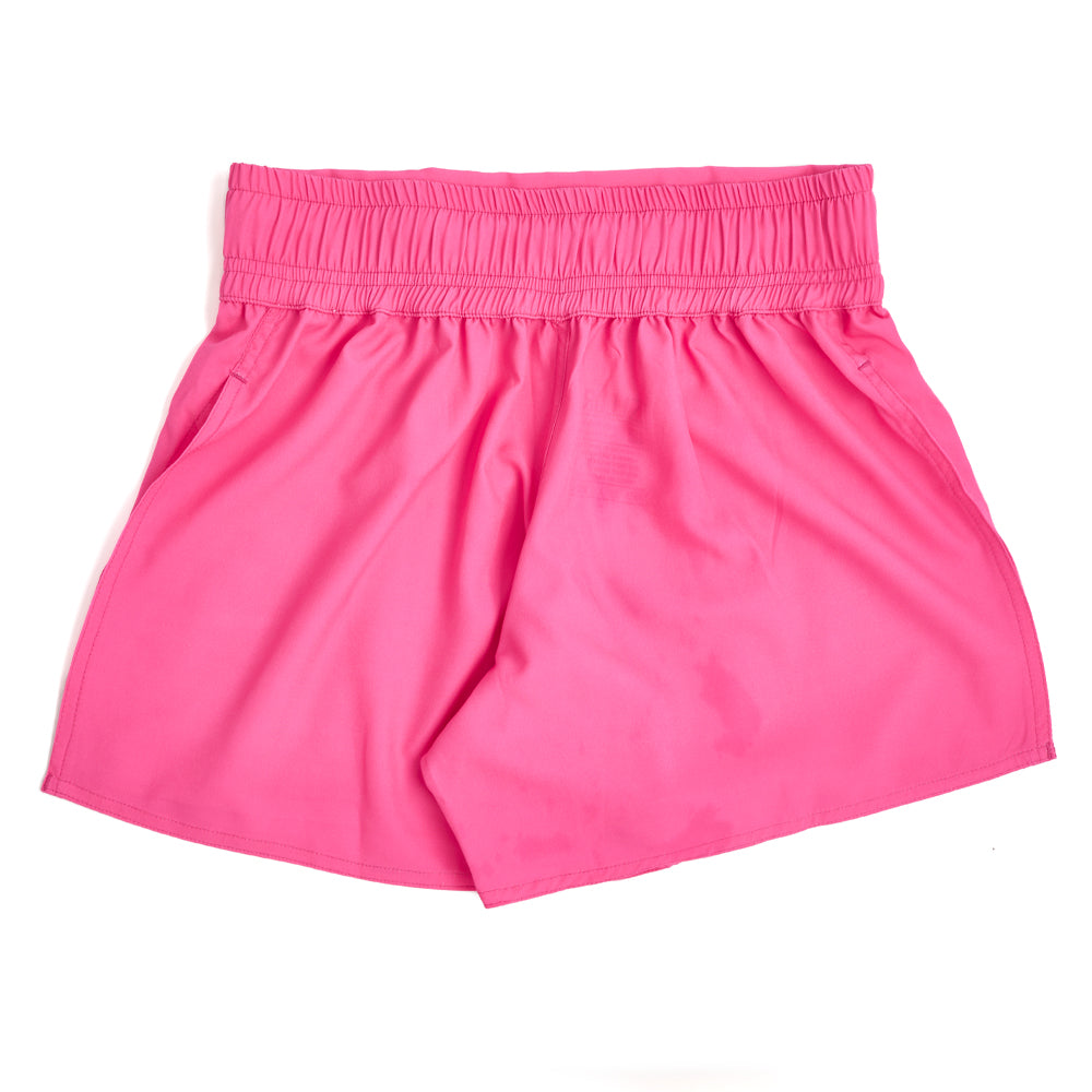 A1 High Split Rear Naked Shorts Pink Allure Sports