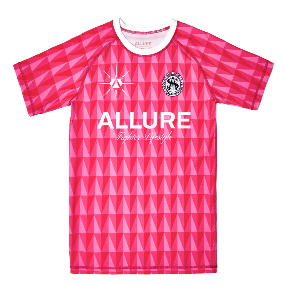 Retro Short Sleeve MMA / BJJ Rashguard – Hot Pink | Retro Range ...